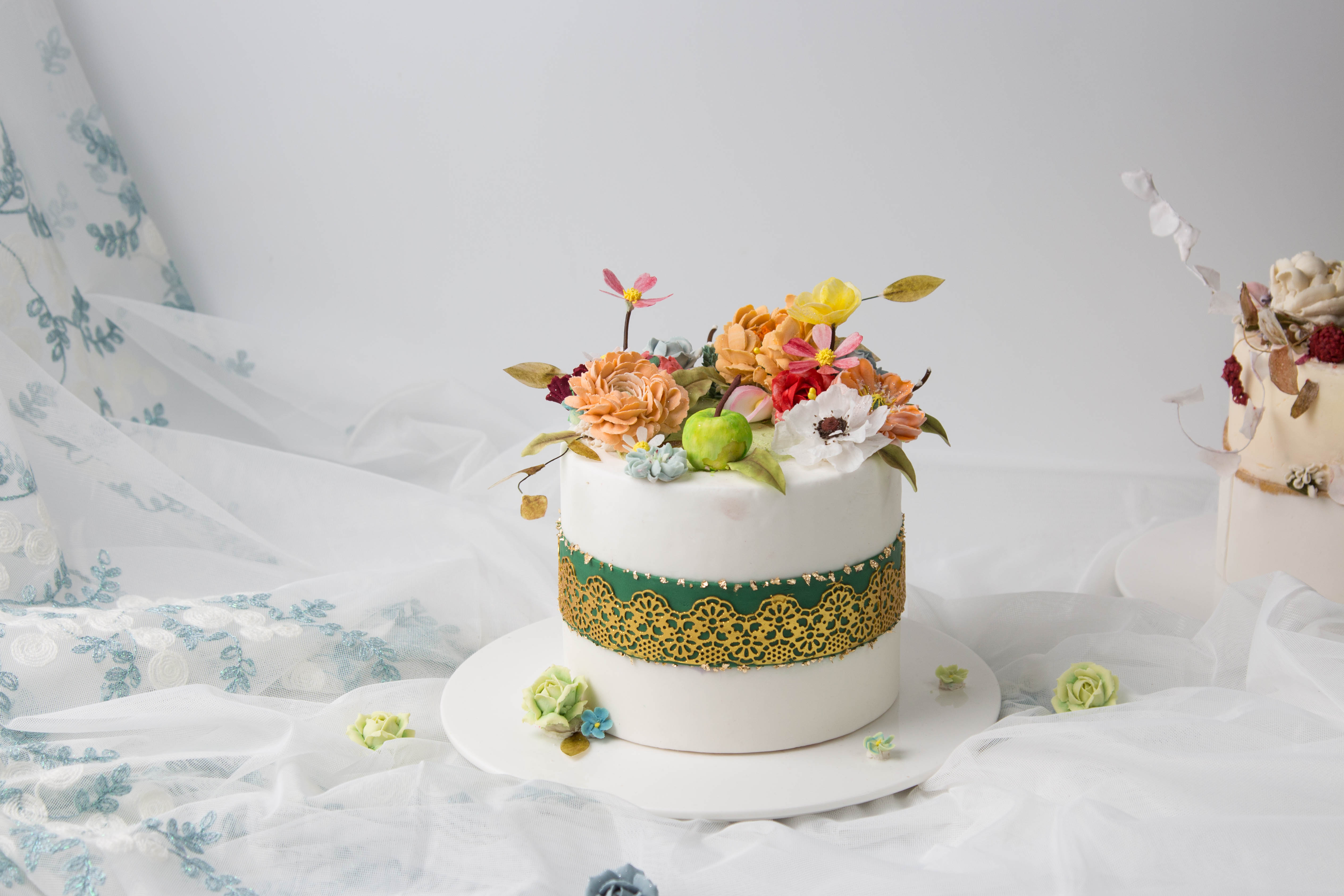韩裱花卉蛋糕2